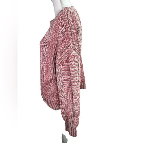 Stitch + Feather Cozy Danika Two Tone Sweater in Mauve Size S - Picture 4 of 13